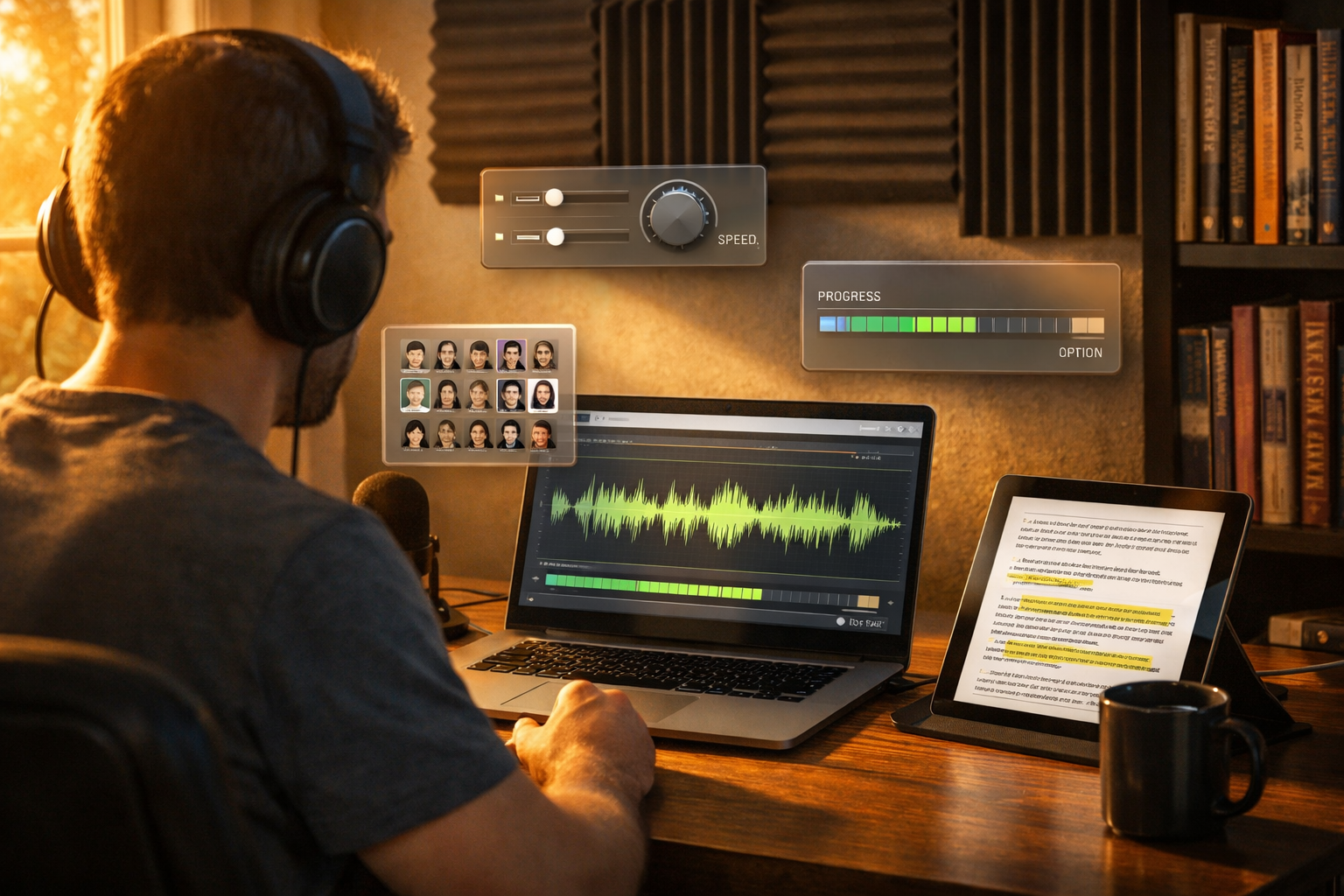 AI audiobook narrator: generate hours of spoken content