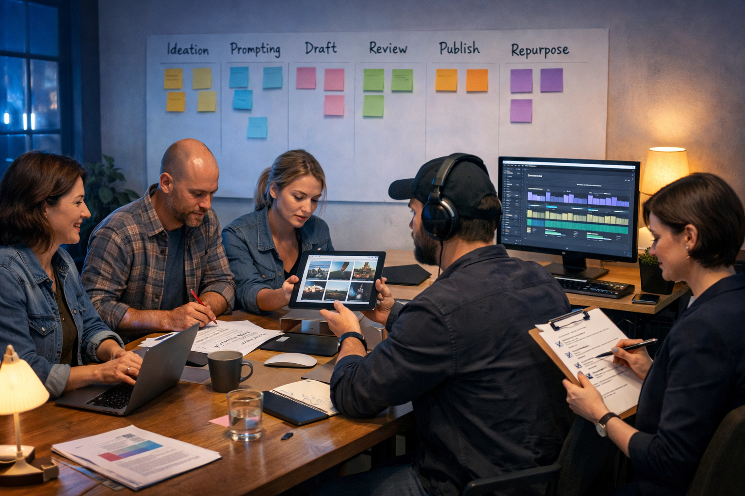 AI content team workflow roles and responsibilities