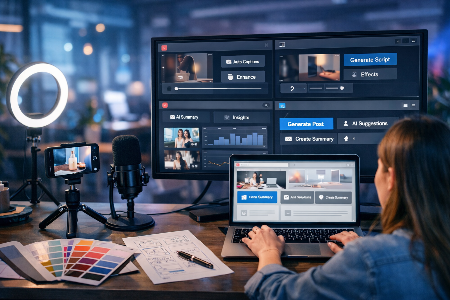 AI Features on Instagram TikTok YouTube Facebook X Twitter