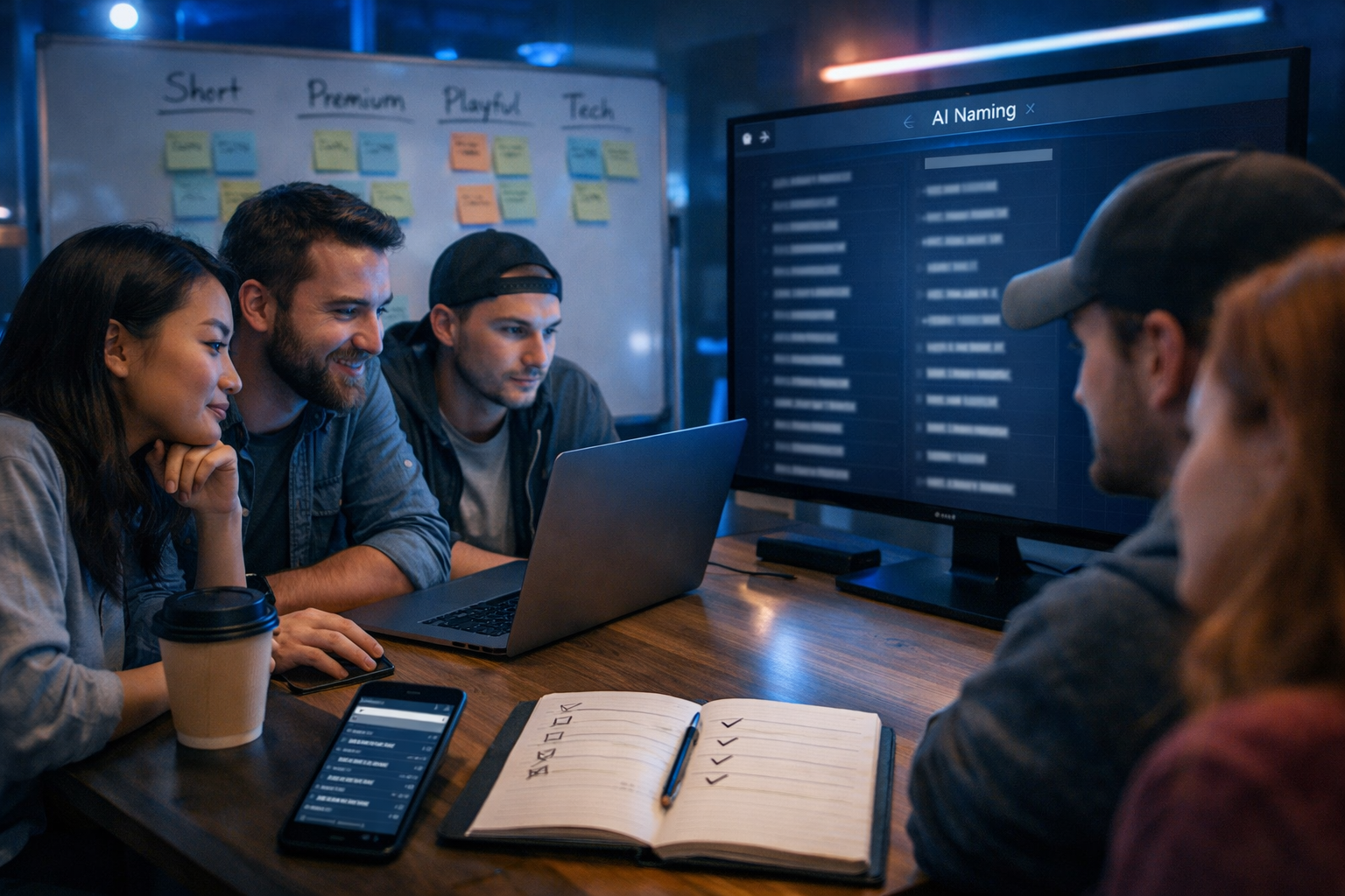AI product naming: generate hundreds of brand name ideas
