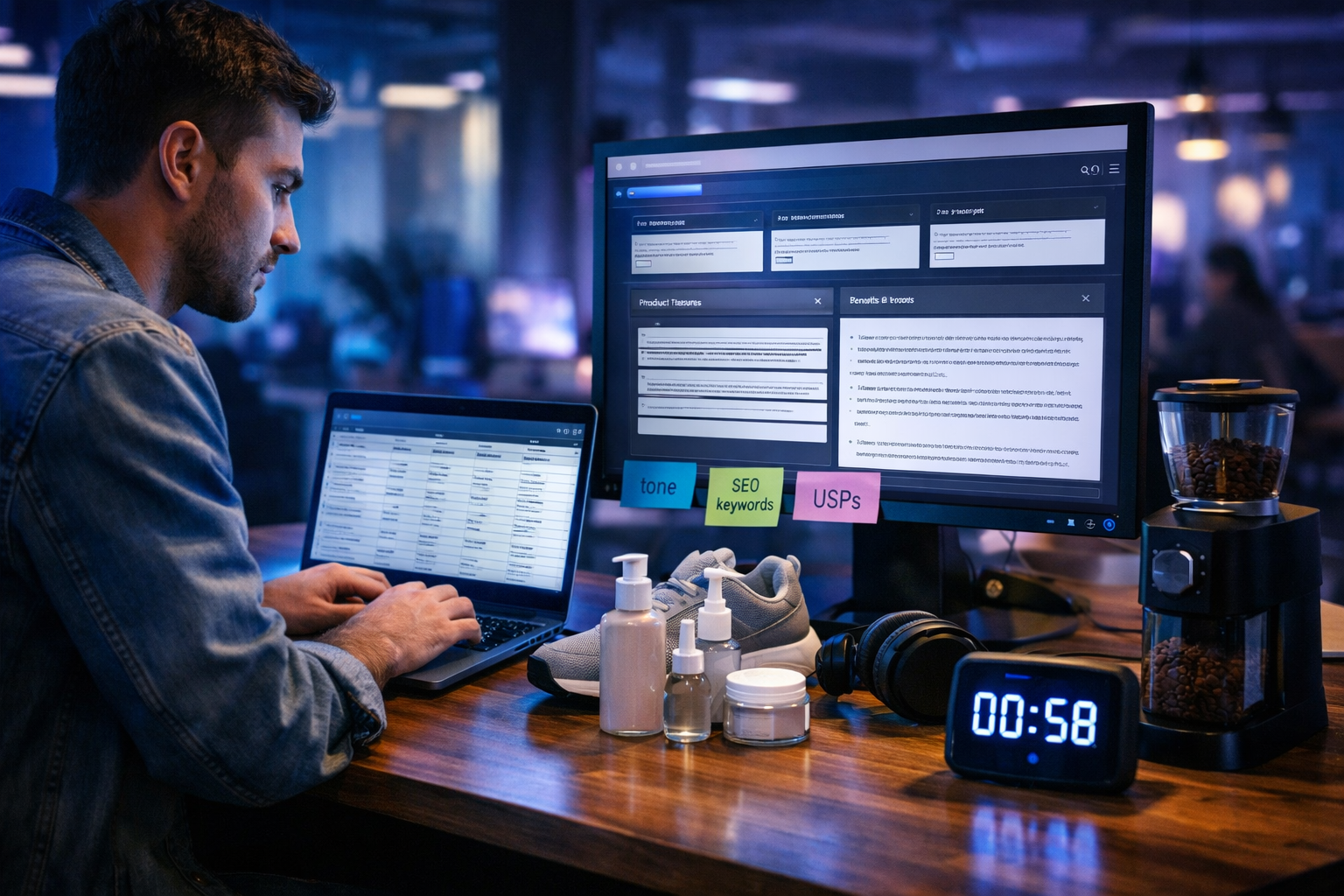 How to write 100 product descriptions in one hour with AI