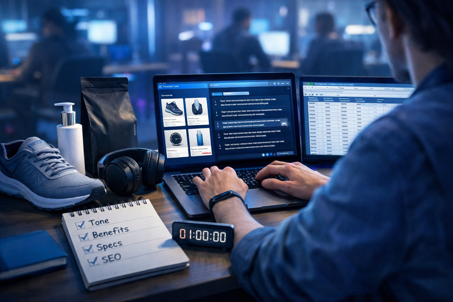 How to Write 100 Product Descriptions in One Hour With AI